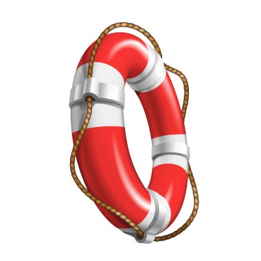 Yardım Boğulma Vektör için Life Saver tekne elemanı