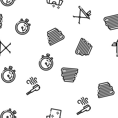 Çamaşır Servisi Vektör Dikişsiz Desen