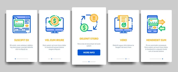 Onboarding für Online-Transaktionen — Stockvektor