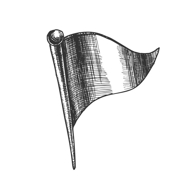 Brevpapper kartnål i triangel flagga form vektor — Stock vektor