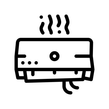 Kırık Ofis Saçıcı Vektör İnce Çizgi Simgesi