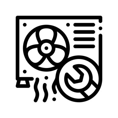 Saç Kremi Sistemi Onarım Vektör İnce Çizgi Simgesi