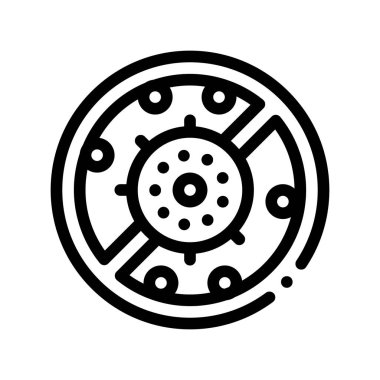 Alerjen Siz Antibakteriyel Vektör İnce Çizgi Simgesi