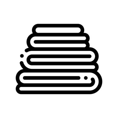 Çamaşırhane Servis yıkanmış Ütü şeyler vektör simgesi