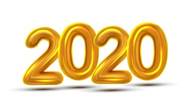 2020 yeni yıl kutlama Banner vektör