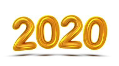 2020 yeni yıl kutlamak kavramı Banner vector