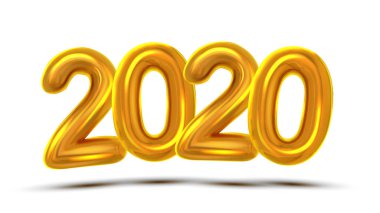 2020 sayı yeni yıl kutlama Banner vektör