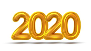 2020 yeni yıl kutlamak kavramı Banner vector