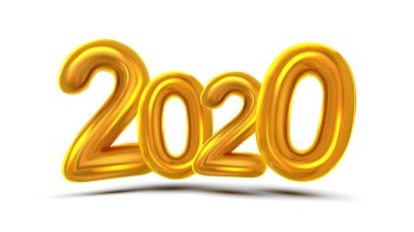 2020 Noel tebrik kartı kavramı Banner vector