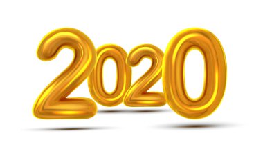 2020 Noel tebrik kartı kavramı Banner vector