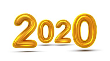 2020 Noel tebrik kartı kavramı Banner vector