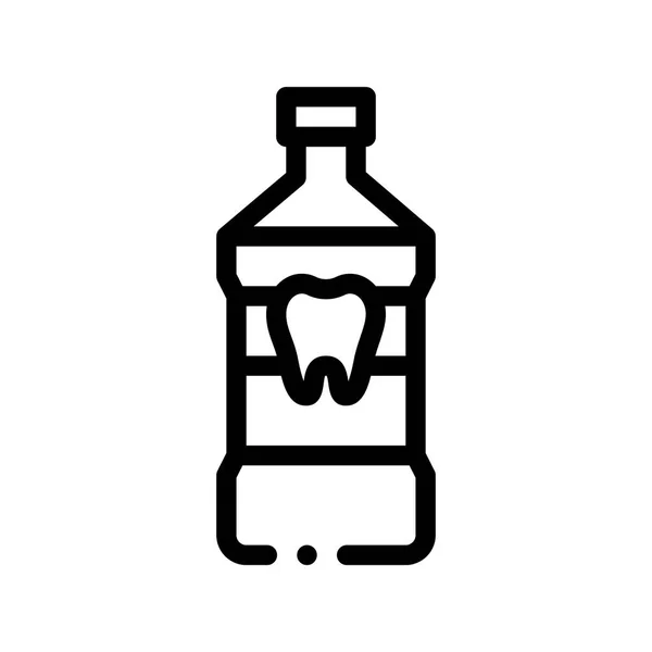 Stomatologie Dentiste Lavage des dents vecteur signe icône — Image vectorielle