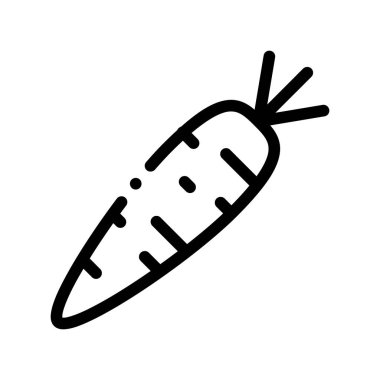 Sağlıklı Gıda Sebze Havuç Vektör İşaret Ikonu