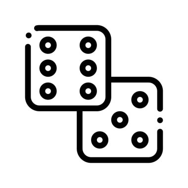 Oyun Elemanı Glassies Vektör İnce Çizgi İşaret Simgesi