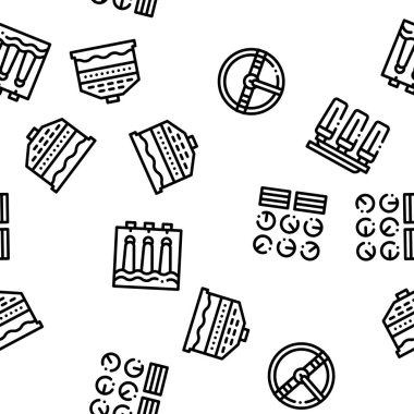 Su Arıtma Dikişsiz Desen Vektörü