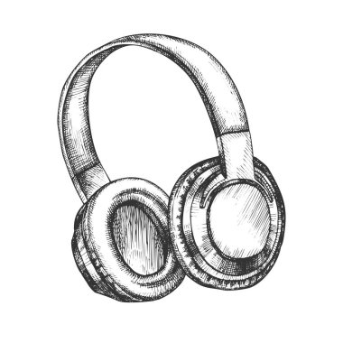 Müzik Lover Cihaz Kablosuz Kulaklık Vektör