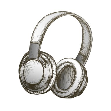 Color Music Lover Cihazı Kablosuz Kulaklık Vektörü