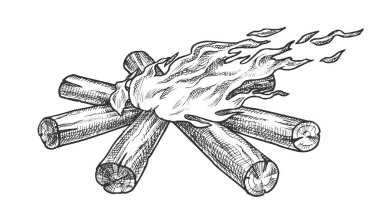 Torch Flame Blowing In Wind Monochrome Vector vector Torch Flame Blowing In Wind Monochrome Vector vector