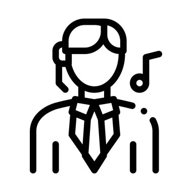 Kadın Siluet Şarkı Opera Vektör