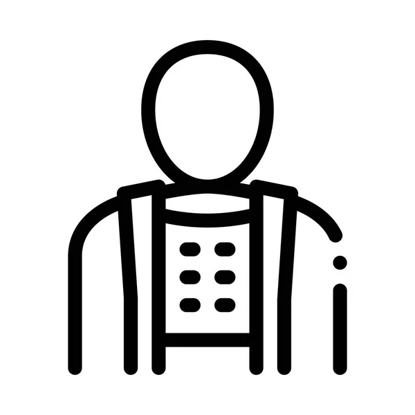 Ортопедичний пояс для підтримки спини хребта Векторна піктограма — стоковий вектор