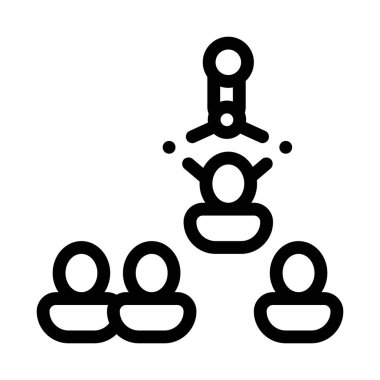 İnsan Siluetleri Takım Çalışma İş Avcılık Vektör