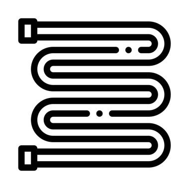 Banyo Havlusu Kurutma Lı Isıtma Radyatör Vektör Simgesi