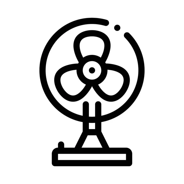 Przenośny wentylator chłodzący Air fan ikona wektor — Wektor stockowy