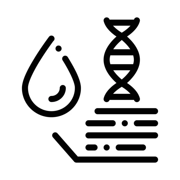 Molécula na gota de água Biomaterial Vector Ícone — Vetor de Stock