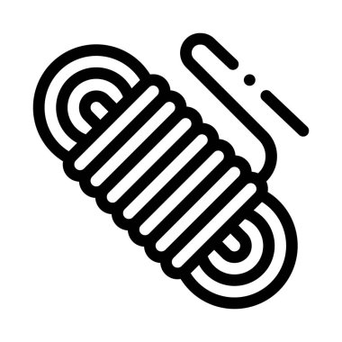 Halat Kablo Alpinizm Spor Ekipmanları Vektör Simgesi