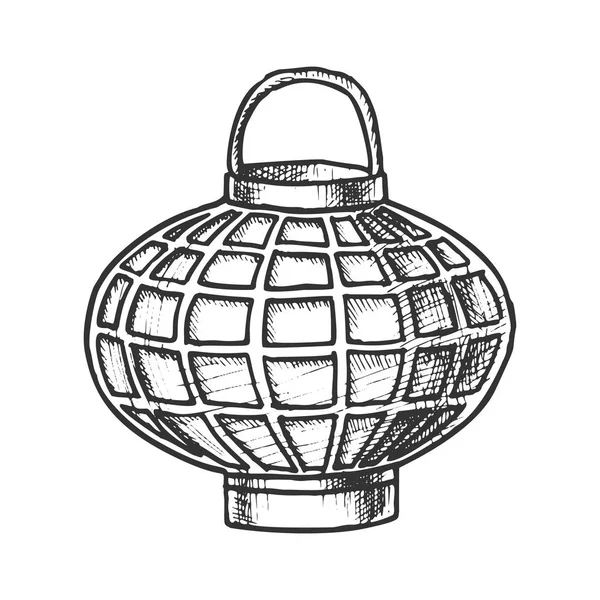 Vetor de tinta de decoração tradicional de lanterna chinesa — Vetor de Stock