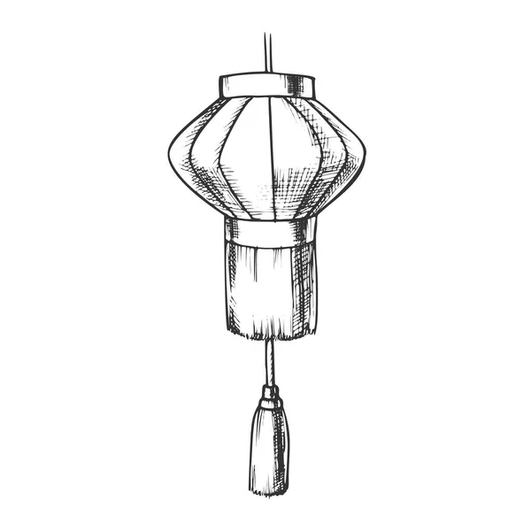 Kinesiska Lantern traditionell inredning retro vektor — Stock vektor