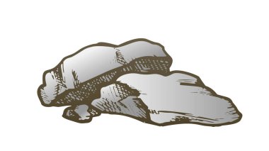 Taş Kaya Yığılmış Kazık Fieldstone Renk Vektörü