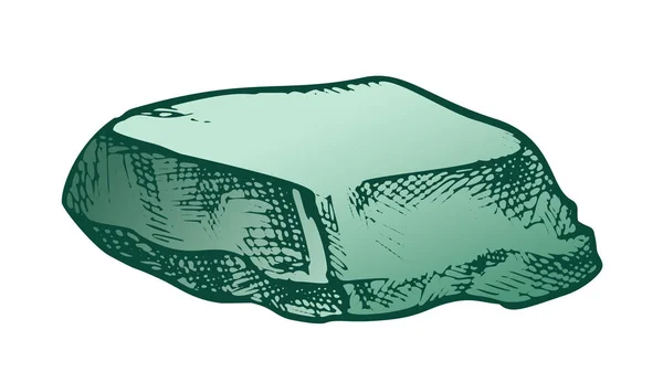 石头圆石块光滑顶部颜色矢量 — 图库矢量图片