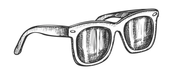 Gözlük Tarzı Koruyucu Aksesuar Vintage Vektörü — Stok Vektör