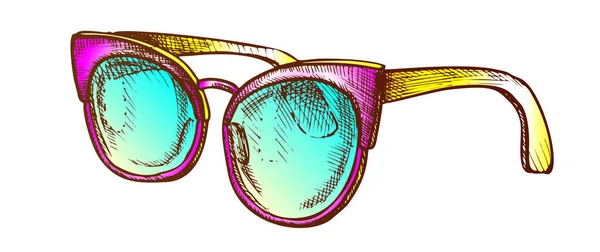 Glasses Fashion Correction Accessory Color Vector — ストックベクタ