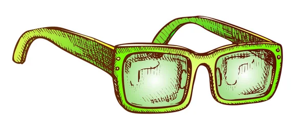 Glasses Vision Correction Accessory Color Vector — Stock Vector