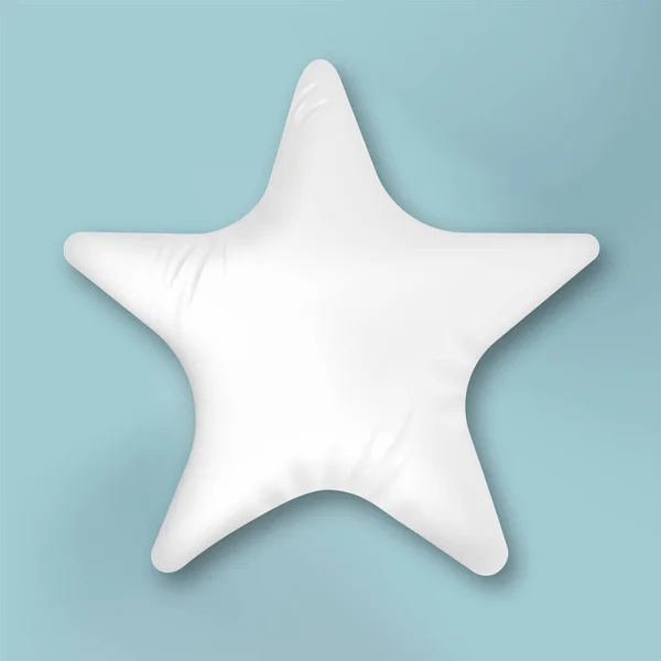 快適な睡眠ベクトルのための星形の枕 — ストックベクタ