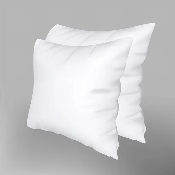 Textil kudde för bekväm avkoppling sömn vektor — Stock vektor