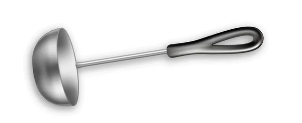 Narzędzie do zupy metalowej Ladle Appliance Vector — Wektor stockowy