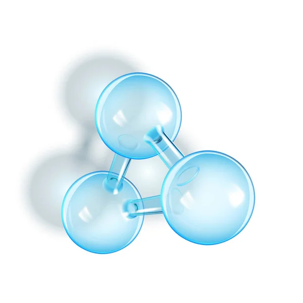 Sferische hengel Molecule Wetenschappelijk Model Vector — Stockvector