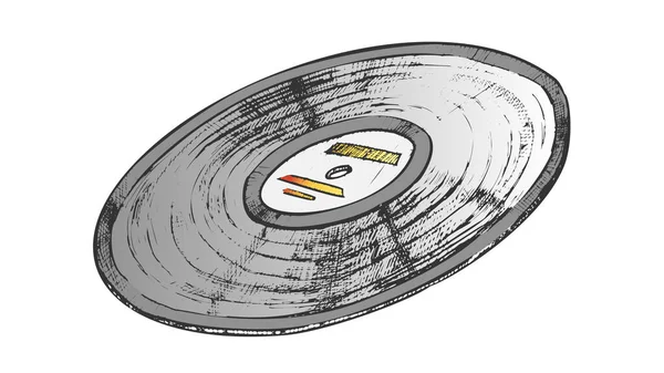 Vinyl Record pro poslech barevného vektoru hudby — Stockový vektor