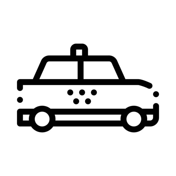 Taxi coche icono en línea Vector Ilustración — Archivo Imágenes Vectoriales