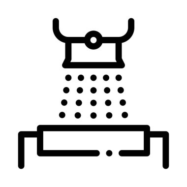 Fabrika Dökme Metalurjik Simge Vektör İllüstrasyonu