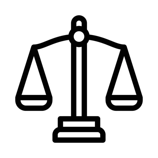 Scales Law and Judgement ikon vektor illusztráció — Stock Vector