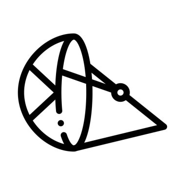 Plaj Şemsiyesi Kano Simge Vektörü İllüstrasyonu