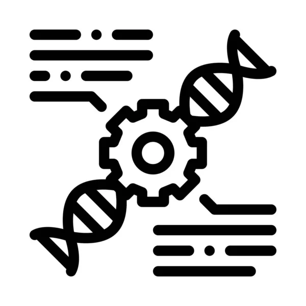 Ilustração do vetor do ícone do biohacking do ADN do sangue — Vetor de Stock