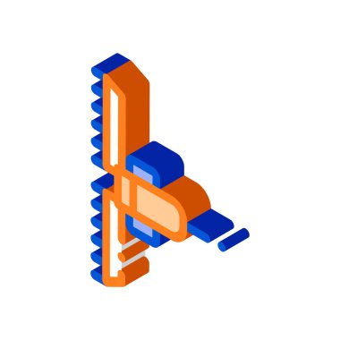 Tarım Ekicisi İzometrik ikon vektör illüstrasyonuName