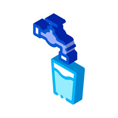 Su Son Mikrofiltre Vektör İmza İnce Satır Simgesi