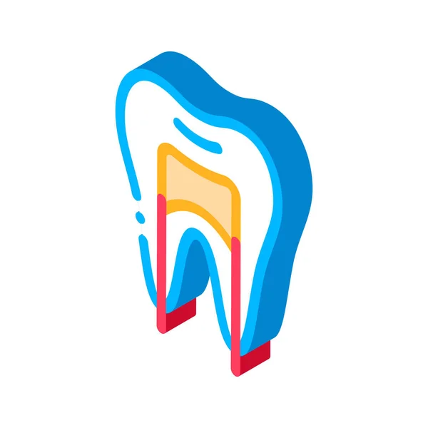 Dental X-ray Image Stomatology isometric icon vector illustration — 스톡 벡터