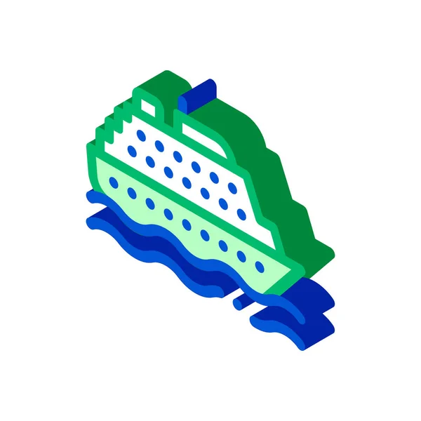 Transport en commun Icône isométrique du ferry illustration vectorielle — Image vectorielle
